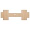 Dumbbell Barbell Weight Lifting Solid Unfinished Craft Wood Holiday Christmas Tree DIY Pre-Drilled Ornament